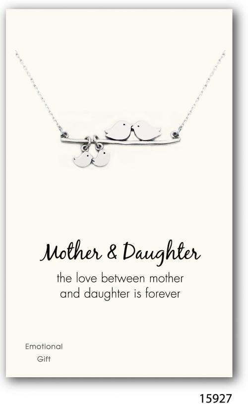 Mother&Daughter silver pendant
